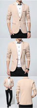 Load image into Gallery viewer, Mens Sport Coat Casual Blazer One Button Business Suit Jacket Formal Dress Suit Coat Slim Fit Suit Jackets Spring Autumn
