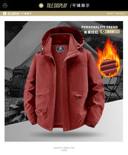 Load image into Gallery viewer, Winter Coat Men Windbreakers Waterproof Jackets Hoodies Male Outerwear Multi-pocket Motorcycle Cargo Coats Parkas Men Clothing

