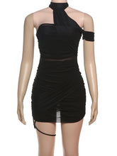 Lade das Bild in den Galerie-Viewer, Kliou Mesh Cross Women Mini Dress
