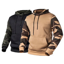 Load image into Gallery viewer, Army Green Men Military Camouflage Hoodies
