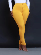 Cargar imagen en el visor de la galería, Women's Casual High-Waisted Denim Skinny Jeans
