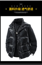 Load image into Gallery viewer, Men Winter Glossy Vest Clothing Male Zipper Vest Jackets Casual Men's Waistcoat Winter Windproof Coats Vest Men's Puffer Vest
