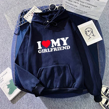 Load image into Gallery viewer, fall winter Man Woman Home Outdoor Casual Sport Loose Pullover 2025 Hot Sale Couple Hoodie Classic Love BF GF Printed Sweatshirt
