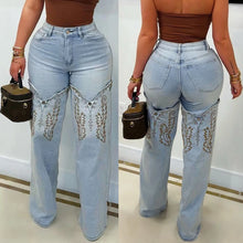 Lade das Bild in den Galerie-Viewer, Woman Vintage Embroidery Denim Jean
