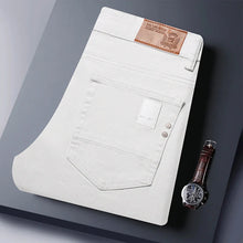 Load image into Gallery viewer, Slim Elastic Jeans Men's Colorful Fashion Korean Pants Spring Autumn Soft Comfortable Casual Straight Denim Trousers Streetwear

