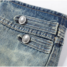 Load image into Gallery viewer, Y2K Style Denim Jacket Shorts Set Women's Stand Collar Button Long Sleeve Coats Low Waist Mini Short 2026 Summer New Lady Outfit
