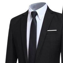 Load image into Gallery viewer, Men Suit Set Turndown Collar Lapel Pockets Buttons Groom Suit Set Solid Color Suit Pants Two Pieces Set Stylish Men Sets

