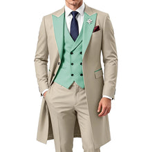 Load image into Gallery viewer, 3 Piece Mens Tailcoat Slim Fit Double breasted Suit
