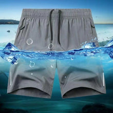 Load image into Gallery viewer, Men Beach Shorts Elastic Drawstring Waist Quick-Drying Casual Short Pants with Reinforced Pockets Street Quick-drying Shorts
