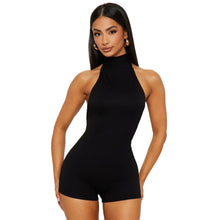 Load image into Gallery viewer, Sexy Jumpsuits For Woman Jumpsuit Rompers Playsuits Bodysuits Hot Girl Style Simple All-match Slim Backless Neck Halter Leace-up
