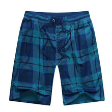 Cargar imagen en el visor de la galería, Bermuda Male Hot 2024 Summer Elastic Waist Mens Plaid Shorts Classic Design Breeches Cotton Casual Beach Short Pants Big Size 44
