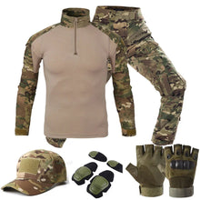 Load image into Gallery viewer, Tactical  Uniform Suits Milit Outdoor Camouflage Suit Hunting Shirts Pants Fish Trainning Airsoft Paintball Clothes Sets
