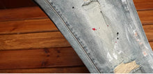 Load image into Gallery viewer, Broken Hole Nostalgic Cassic  Slim fit Denim pants
