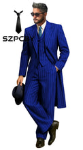 Load image into Gallery viewer, 3 Piece Stripe Business Leisure Formal Suit
