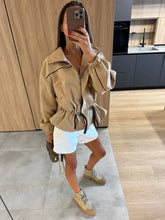 Load image into Gallery viewer, Women's Fashion Drawstring  Lapel Long Sleeve Single-Breasted Slim Coat Jacjket
