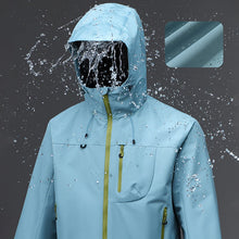 Load image into Gallery viewer, Men's Outdoor Jacket Waterproof Windbreaker Sports Climbing Trekking Multiple Pockets Skiing Softshell Zipper Hooded Jackets
