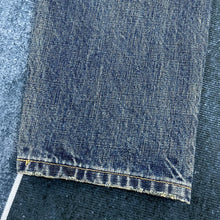 Load image into Gallery viewer, Heavy Washed Distressed Straight Blue Jeans
