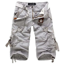 Load image into Gallery viewer, Men Joggers Cargo Cotton Knee Length  Shorts
