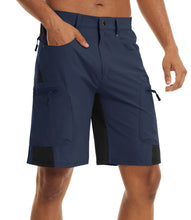 Cargar imagen en el visor de la galería, Pantalones cortos TACVASEN de verano para hombre, de secado rápido, hasta la rodilla, para senderismo, pesca, running, ligeros y con múltiples bolsillos.
