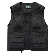 Load image into Gallery viewer, Multipocket Quick Dry Mesh Fishing Vests Men Outdoor Tactical Vest Hiking Hunting Casual Fisherman Vest Solid Sleeveless Coats
