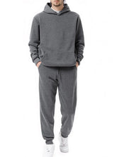Load image into Gallery viewer, Men's Sports 2-piece Solid Color Casual Set
