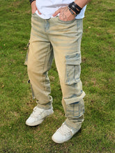 Load image into Gallery viewer, Casual Straight Jeans Mens Vintage Multi Pocket Patchwork Denim Jeans
