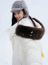 Load image into Gallery viewer, DUSHU Puff Down Jacket Long and Short Styles of Goose Down Jacket Women Fox Fur Collar 2025 Winter Outerwear Simple Commuting
