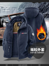 Load image into Gallery viewer, Winter New Fashionable Plush Thickened Warm Hooded Jacket

