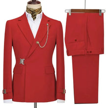 Load image into Gallery viewer, Men's Blazer Pants and Jacket Italian Design Notched Lapel Slim Fit Suit

