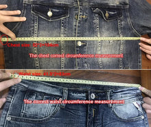 Load image into Gallery viewer, Spring Autumn Denim Suit Men's Slim Micro-stretch Two-piece Spring and Autumn Jacket Jeans
