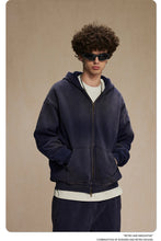 Lade das Bild in den Galerie-Viewer, ZODF  Retro  Men Spray-Dyed Zipper Hoodies Unisex
