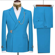 Load image into Gallery viewer, Men's Blazer Pants and Jacket Italian Design Notched Lapel Slim Fit Suit
