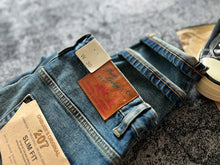 Load image into Gallery viewer, 14OZ Red Ear American Classic fit straight drum cotton ball Denim Jeans
