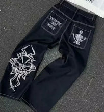 Load image into Gallery viewer, Vintage Heavy  Multi Pocket Washed Distressed Baggy Jeans
