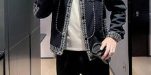 Load image into Gallery viewer, Men's Black Male  Splicing  Korean Reviews Stylish Jacket
