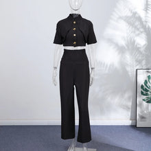 Load image into Gallery viewer, Y2K Style Denim Jacket Shorts Set Women's Stand Collar Button Long Sleeve Coats Low Waist Mini Short 2026 Summer New Lady Outfit
