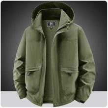Load image into Gallery viewer, Winter Coat Men Windbreakers Waterproof Jackets Hoodies Male Outerwear Multi-pocket Motorcycle Cargo Coats Parkas Men Clothing

