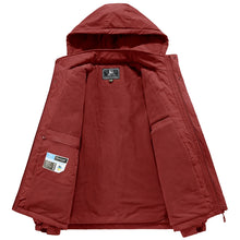 Load image into Gallery viewer, Winter Coat Men Windbreakers Waterproof Jackets Hoodies Male Outerwear Multi-pocket Motorcycle Cargo Coats Parkas Men Clothing
