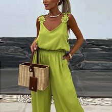 Load image into Gallery viewer, Female Jumpsuit For Women Casual Summer Solid Loose Long Pants Jumpsuit Women Bohemian Rompers Jumpsuit Overalls Female
