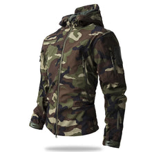 Load image into Gallery viewer, Men Outdoor Three-in-one  All-weather Camouflage Assault Jackets Male Breathable Windbreaker Warm Coats Sportswear Jackets 4XL
