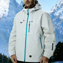 Load image into Gallery viewer, Men's Outdoor Jacket Waterproof Windbreaker Sports Climbing Trekking Multiple Pockets Skiing Softshell Zipper Hooded Jackets
