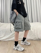 Load image into Gallery viewer, Women High Waist Cargo Shorts
