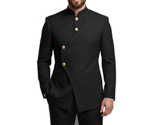 Load image into Gallery viewer, Mandarin Collar Suit Blazer Pants Set
