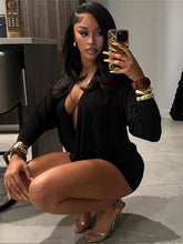 Load image into Gallery viewer, Women Mini Dress Style  Cleavage Full Sleeve Sheath Vestidos
