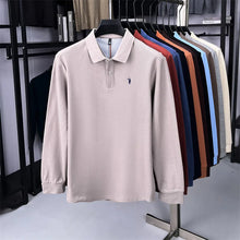 Load image into Gallery viewer, High end brand 100% cotton long sleeve polo shirt fashion luxury pony embroidery business casual comfort new Paul men's T-shirt
