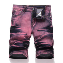 Load image into Gallery viewer, Men's Denim Shorts High-quality Brand Distressed Washed Five Quarter Pants Slim Fit for Spring and Summer
