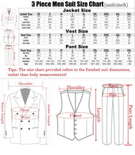 Load image into Gallery viewer, Men Suits 2 Piece Blazer Pants Set Oversized Notch Lapel Formal Business Wedding Party Tuxedo Suit For Groom Prom Customized
