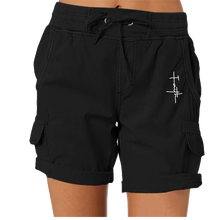 Load image into Gallery viewer, Women Short  Cargo Pocket Elastic Waist Shorts
