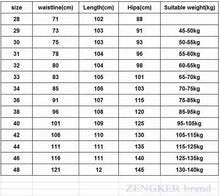 Load image into Gallery viewer, Men's Stretch Blue Men's high waist 130kg  Oersized  Slim Jeans
