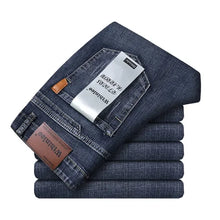 Lade das Bild in den Galerie-Viewer, WTHINLEE Four Seasons New Office Business Casual Men's Jeans American High Quality Loose Straight Retro Versatile Denim Trousers
